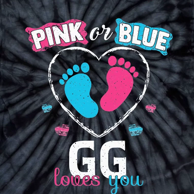 Pink Or Blue GG Loves You Baby Gender Reveal GG Tie-Dye T-Shirt