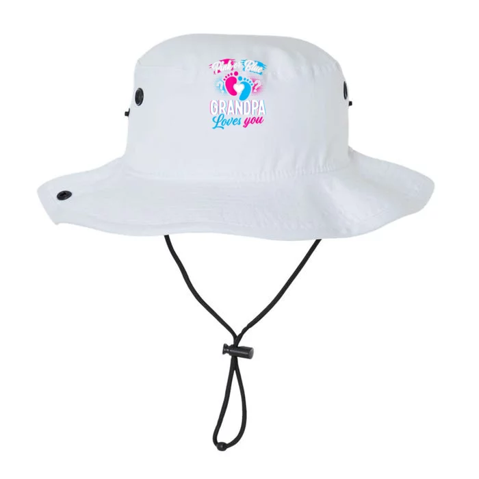 Pink Or Blue Grandpa Loves You Shirt Gender Reveal Baby Legacy Cool Fit Booney Bucket Hat