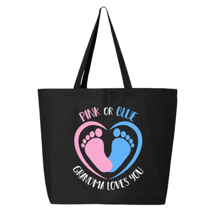 Pink or Blue Grandma Loves You Gender Reveal 25L Jumbo Tote