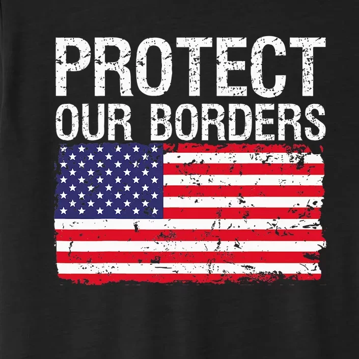 Protect Our Borders Law Enforcement Legal Immigration ChromaSoft Performance T-Shirt