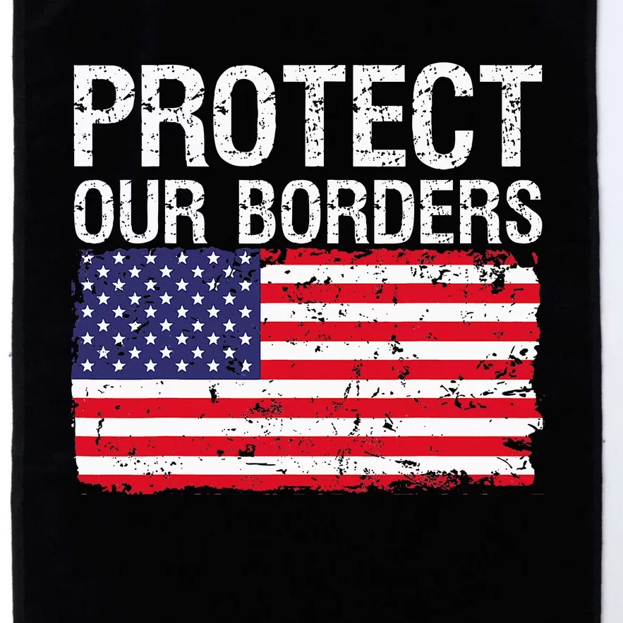 Protect Our Borders Law Enforcement Legal Immigration Platinum Collection Golf Towel