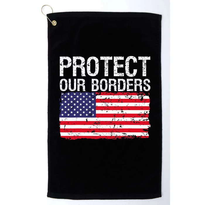 Protect Our Borders Law Enforcement Legal Immigration Platinum Collection Golf Towel