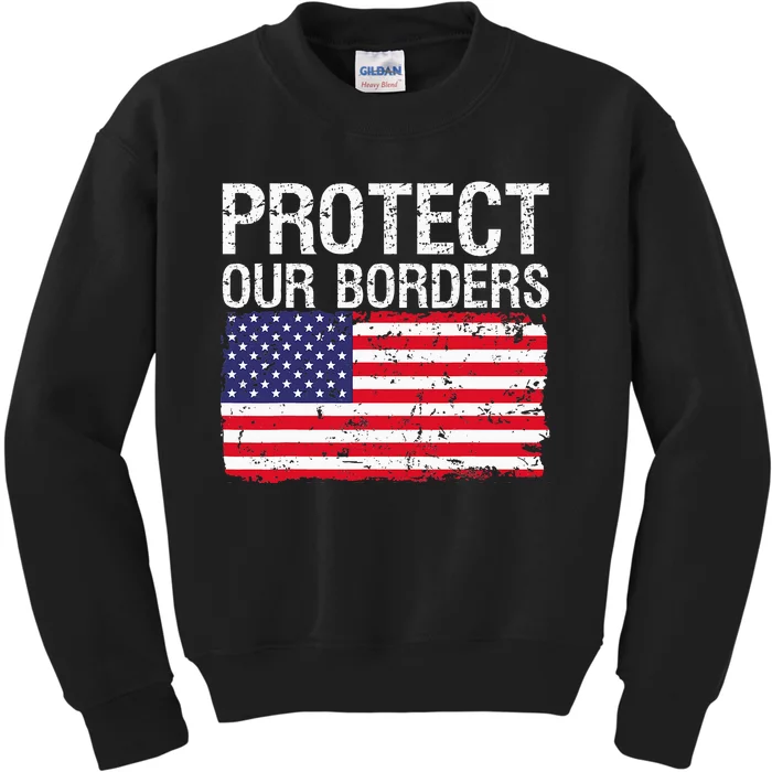 Protect Our Borders Law Enforcement Legal Immigration Kids Sweatshirt