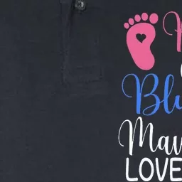 Pink or Blue Mawmaw Loves You Funny Gender Reveal Party Softstyle Adult Sport Polo