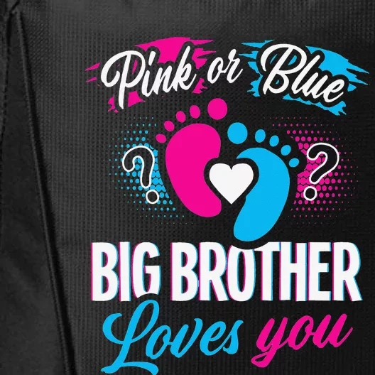 Pink Or Blue Big Brother Loves You Baby Gender Reveal Party City Backpack