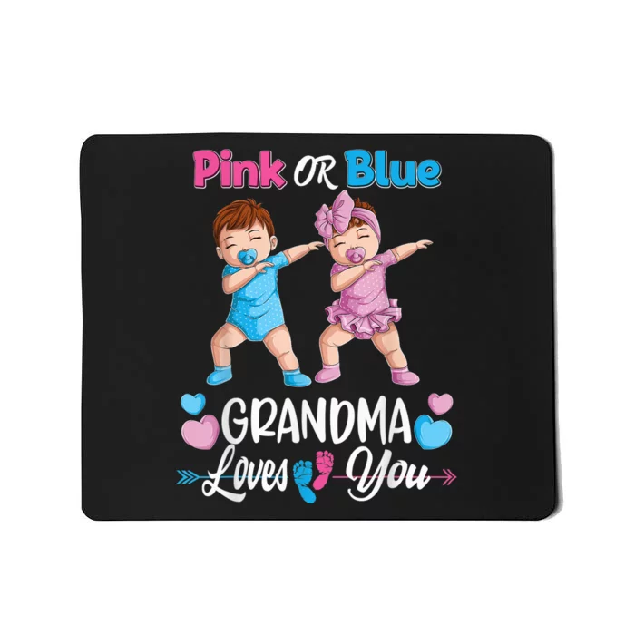 Pink Or Blue Grandma Loves You Baby Gender Reveal Party Mousepad