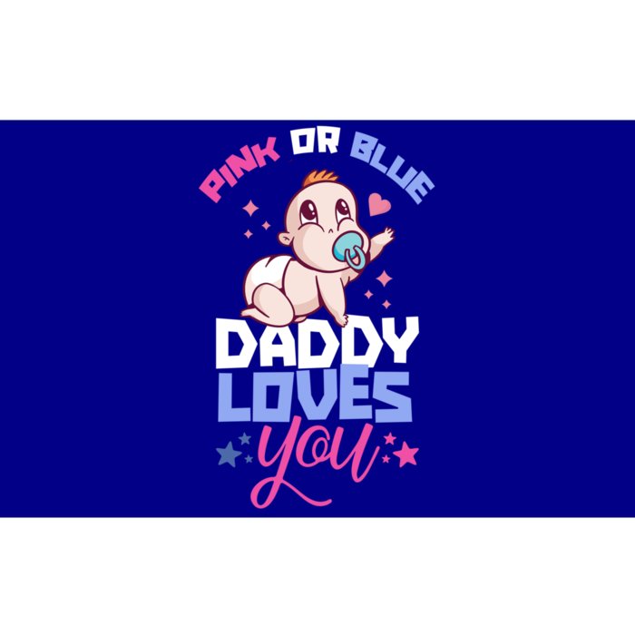 Pink Or Blue Daddy Loves You Gender Reveal Party Pregnancy Great Gift Bumper Sticker