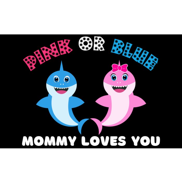 Pink Or Blue Mommy Loves You Gender Reveal Maternity Bumper Sticker