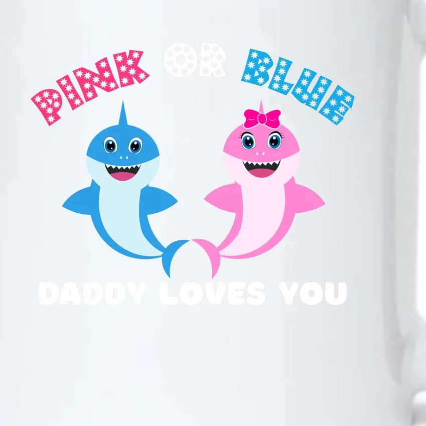 Pink Or Blue Daddy Loves You Gender Reveal Maternity Black Color Changing Mug