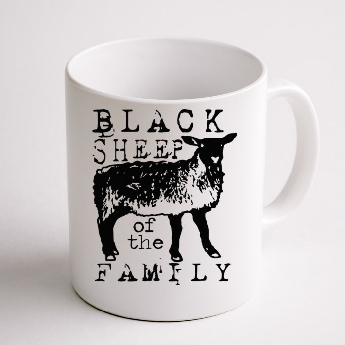 Proud Outcast Black Sheep Of The Family Front & Back Coffee Mug