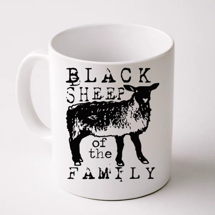 Proud Outcast Black Sheep Of The Family Front & Back Coffee Mug