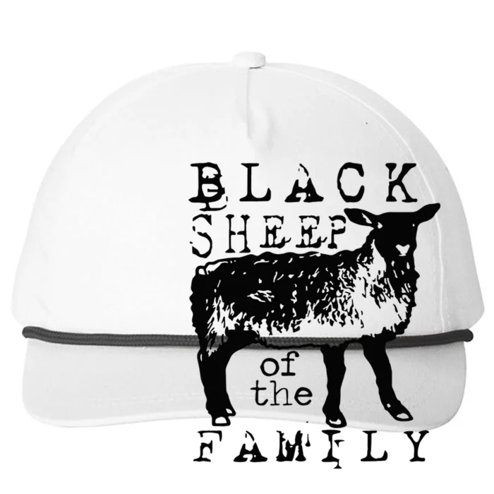 Proud Outcast Black Sheep Of The Family Snapback Five-Panel Rope Hat