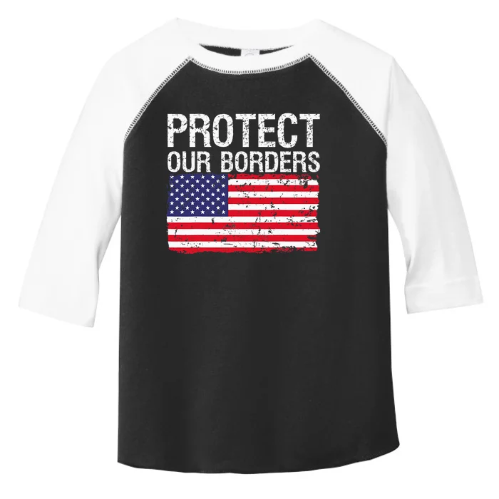 Protect Our Borders Law Enforcement Legal Immigration Toddler Fine Jersey T-Shirt