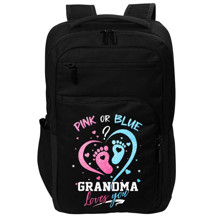 Pink Or Blue Grandma Loves You Gender Reveal Baby Gifts Mom Impact Tech Backpack