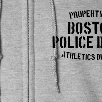 Property Of Boston Rizzoli Athletics Division Police Department Dept Wlw Isles C Full Zip Hoodie