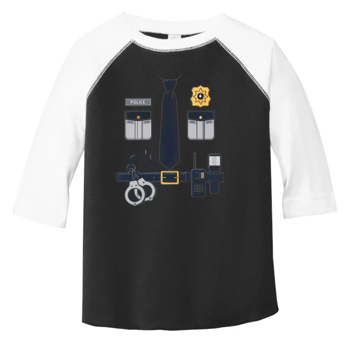 Police Officer Costume Police Badge Cop Halloween Toddler Fine Jersey T-Shirt