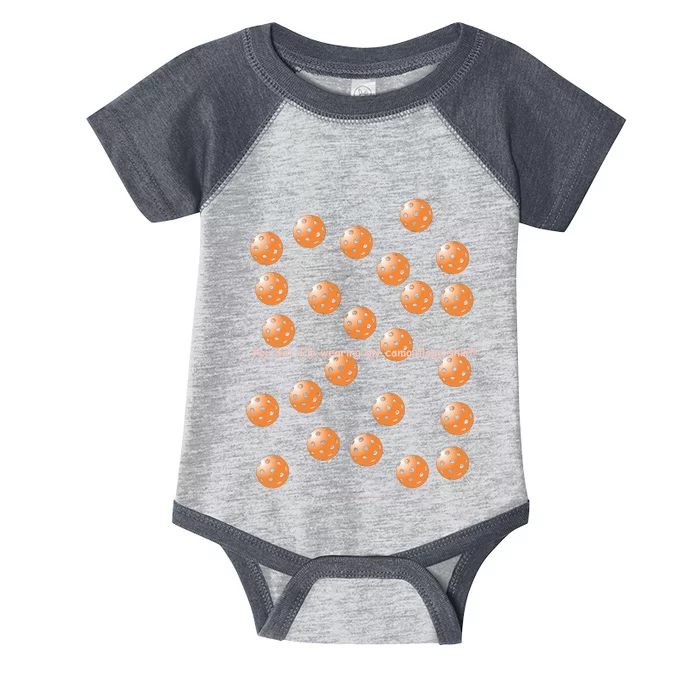 Pickleball Orange Camouflauge Shirt! Infant Baby Jersey Bodysuit