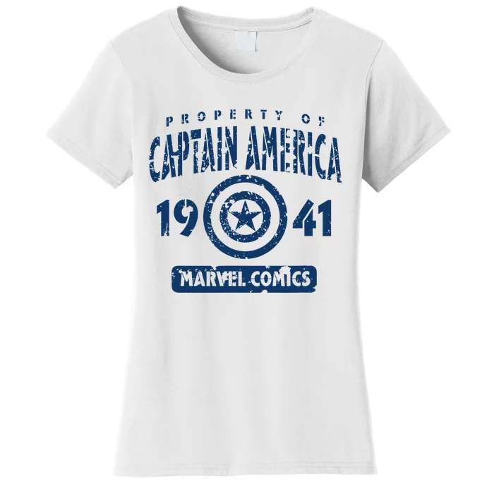 Property Of C.Aptain America Collegiate Women's T-Shirt