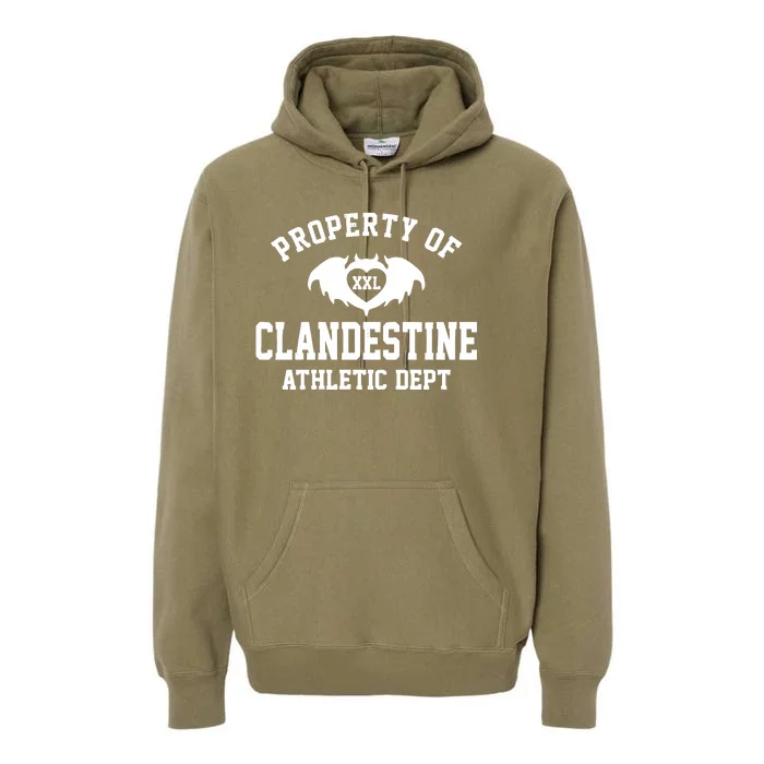 Property Of Clandestine Athletic Dept Xxl Premium Hoodie