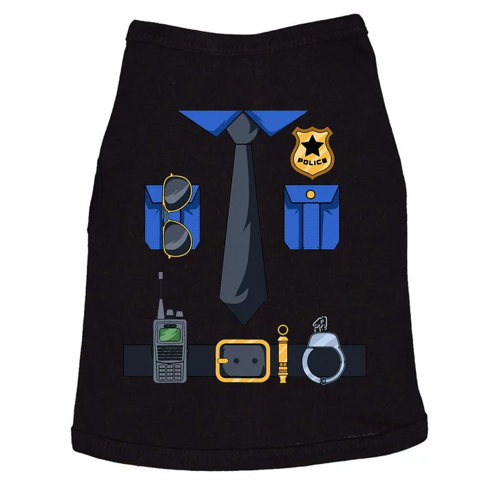 Police Officer Costume Policeman Enforcer Policewoman Cop Doggie Tank