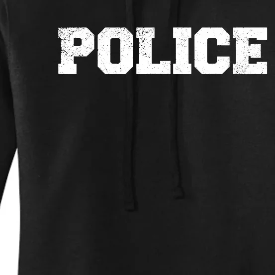 Police Officer Costume Apparel Swat Team Women's Pullover Hoodie