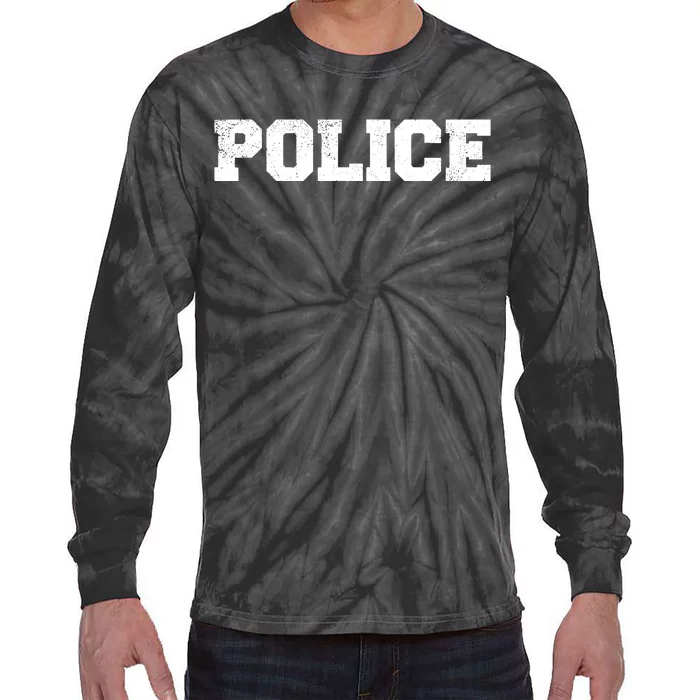 Police Officer Costume Apparel Swat Team Tie-Dye Long Sleeve Shirt