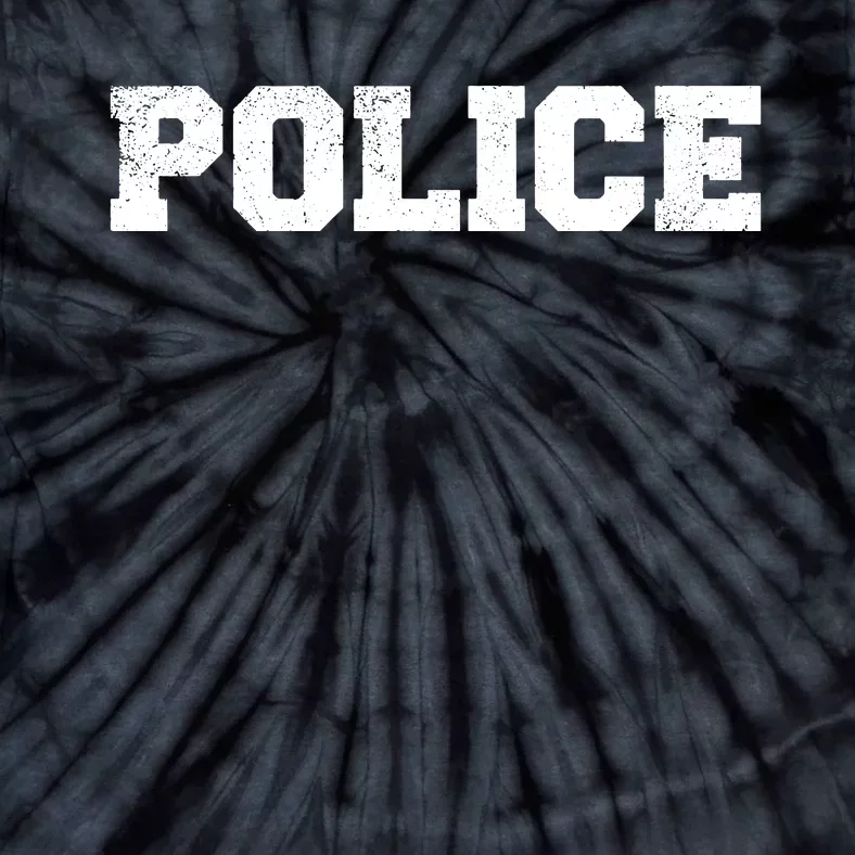 Police Officer Costume Apparel Swat Team Tie-Dye T-Shirt