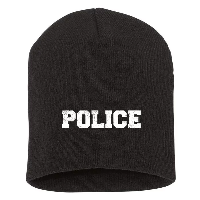 Police Officer Costume Apparel Swat Team Short Acrylic Beanie