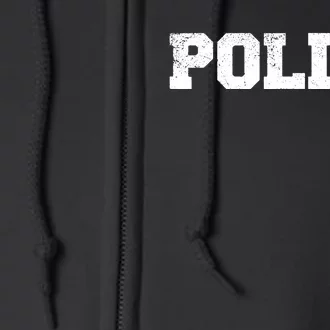 Police Officer Costume Apparel Swat Team Full Zip Hoodie