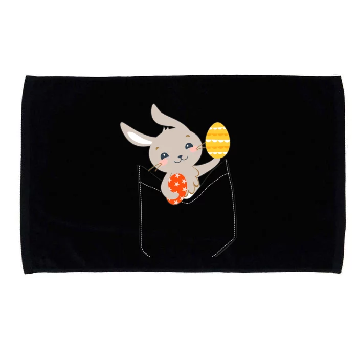 Pocket Easter Bunny Microfiber Hand Towel