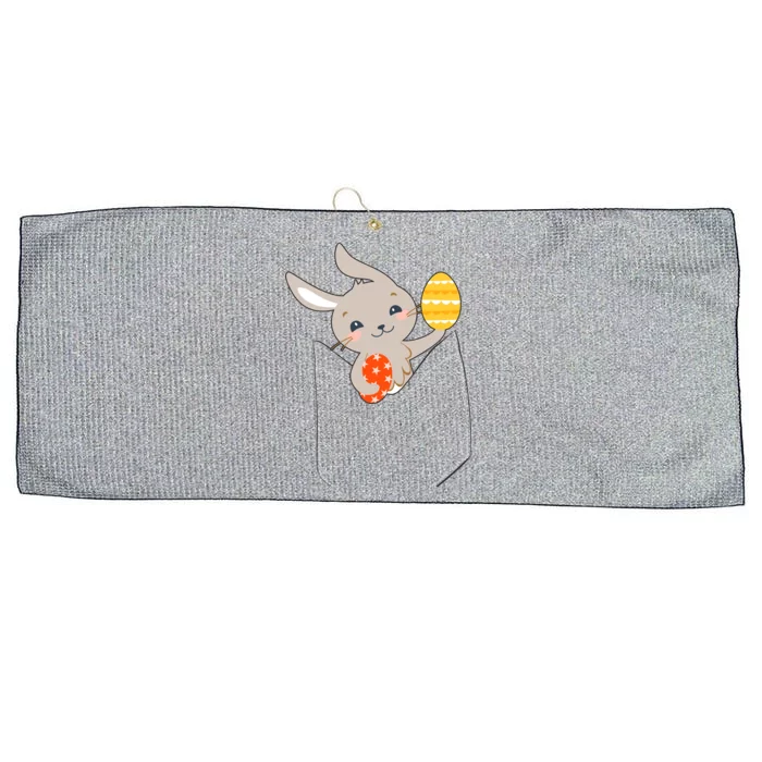 Pocket Easter Bunny Large Microfiber Waffle Golf Towel