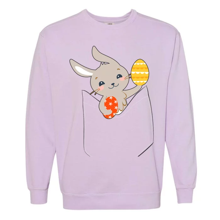 Pocket Easter Bunny Garment-Dyed Sweatshirt