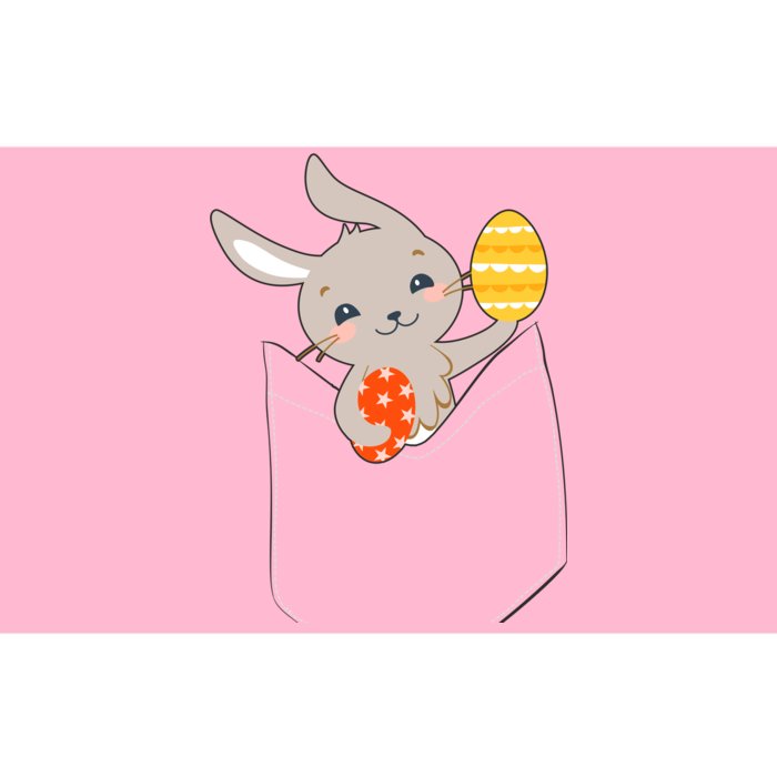 Pocket Easter Bunny Bumper Sticker