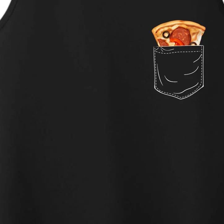 Pocket Pizza Slice Performance Tank