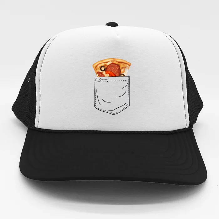 Pocket Pizza Slice Trucker Hat