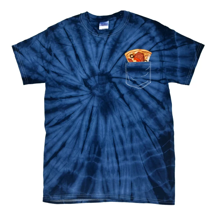 Pocket Pizza Slice Tie-Dye T-Shirt