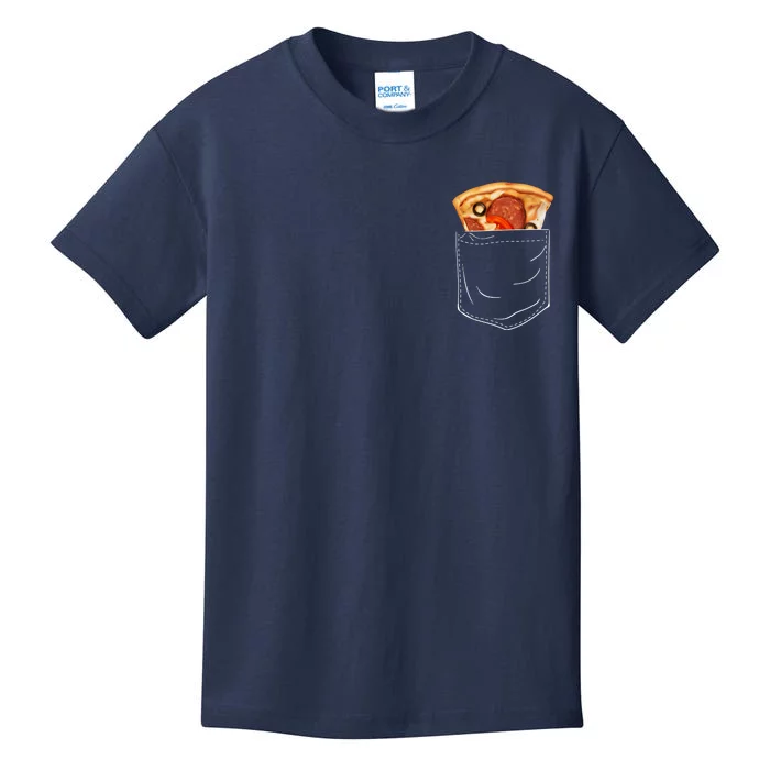 Pocket Pizza Slice Kids T-Shirt