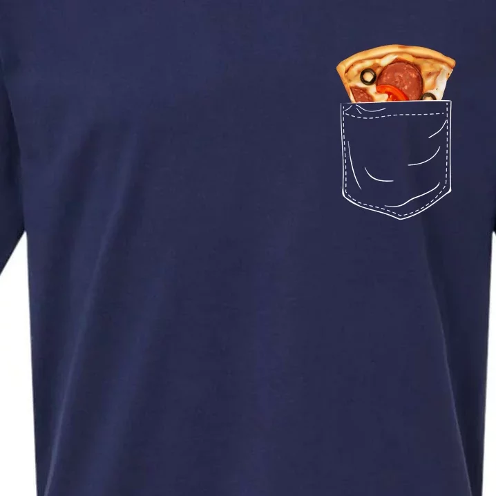 Pocket Pizza Slice Sueded Cloud Jersey T-Shirt