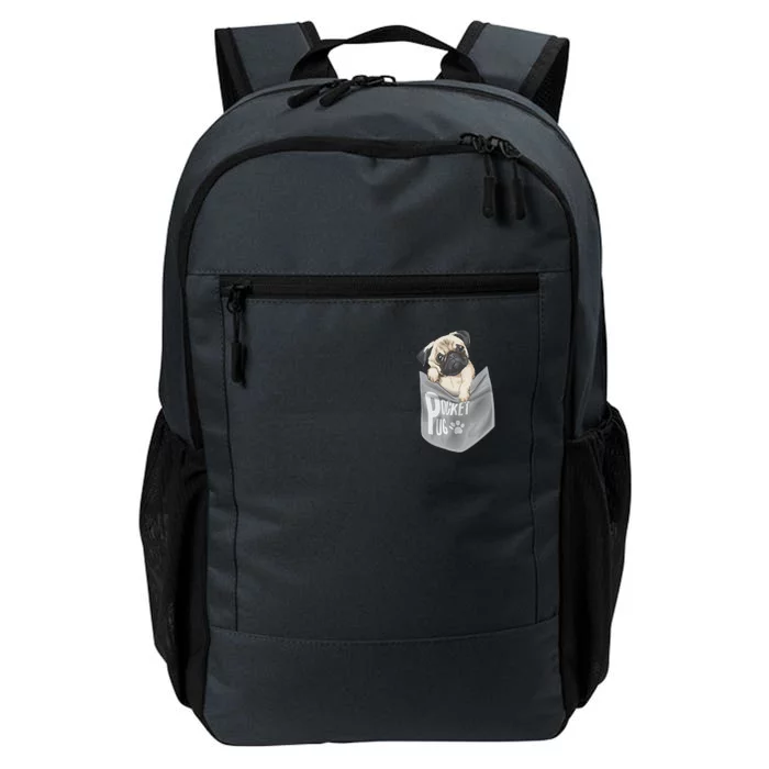 Pocket Pug Cute Daily Commute Backpack