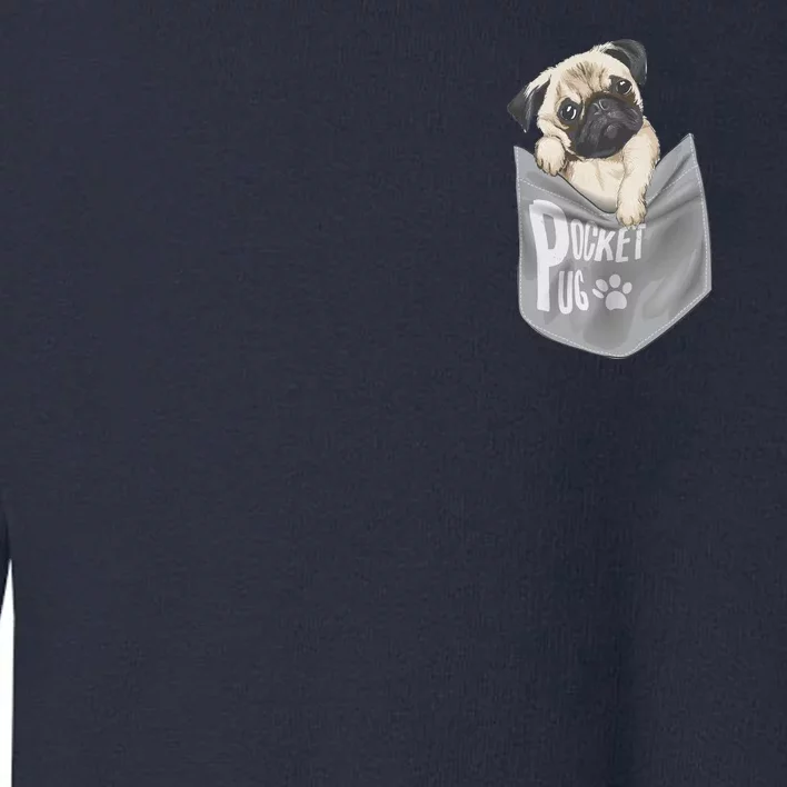 Pocket Pug Cute Toddler Sweatshirt