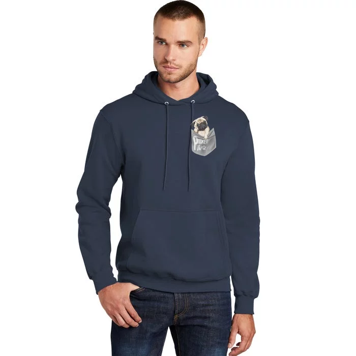 Pocket Pug Cute Tall Hoodie