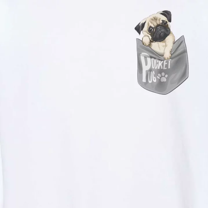 Pocket Pug Cute Garment-Dyed Sweatshirt