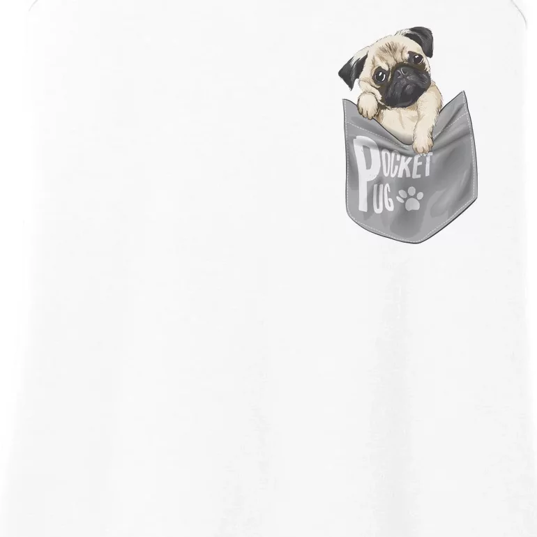 Pocket Pug Cute Ladies Essential Tank