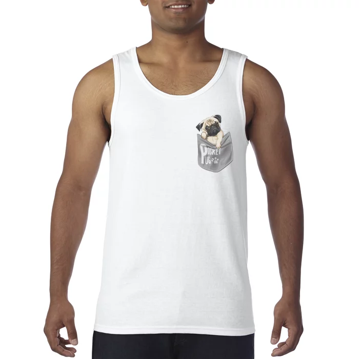 Pocket Pug Cute Tank Top