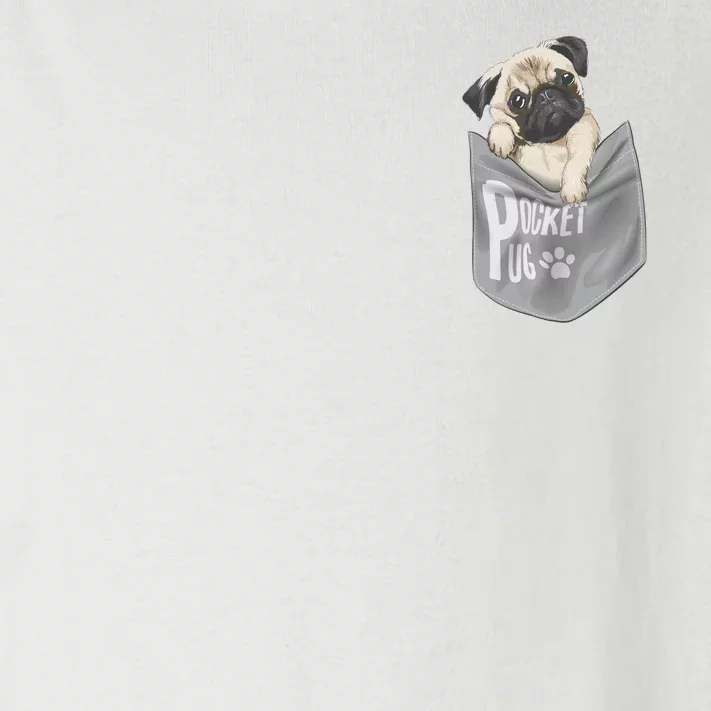 Pocket Pug Cute Toddler Long Sleeve Shirt