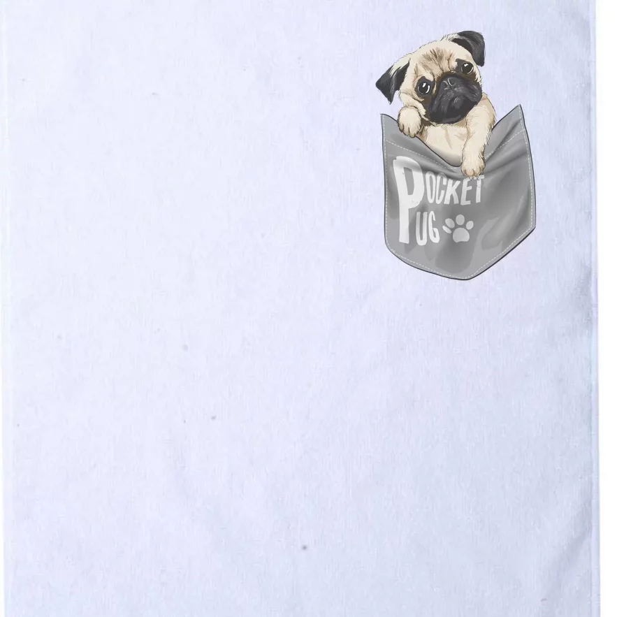 Pocket Pug Cute Platinum Collection Golf Towel