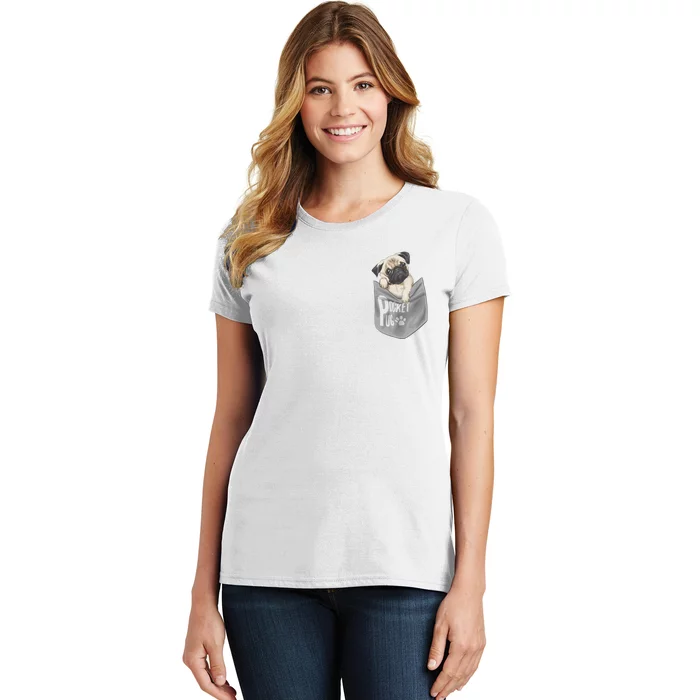 Pocket Pug Cute Women's T-Shirt