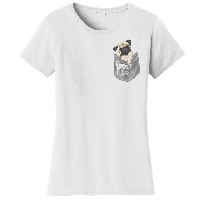 Pocket Pug Cute Women's T-Shirt