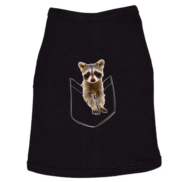 Pocket Raccoon Funny Doggie Tank