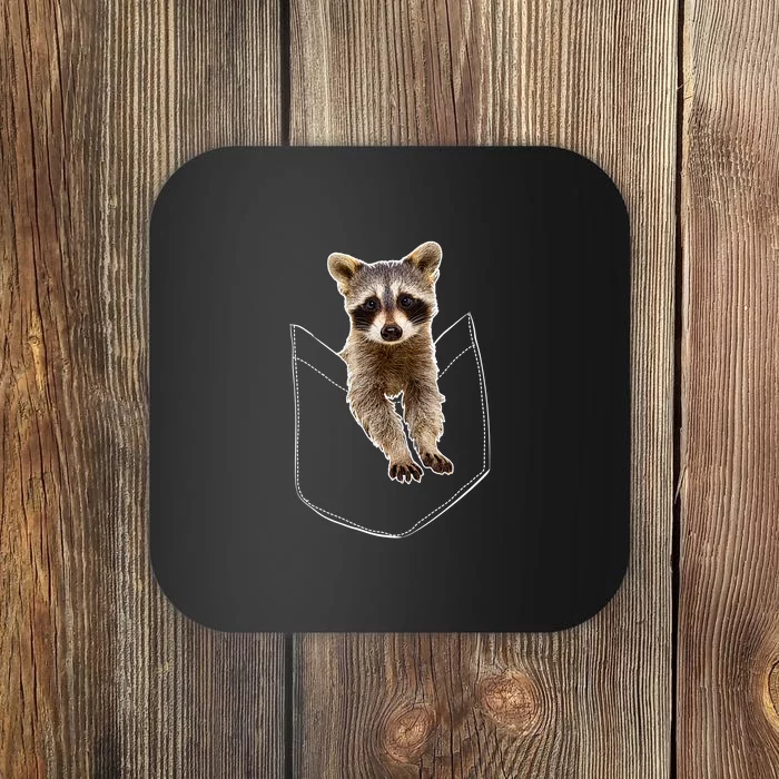 Pocket Raccoon Funny Coaster